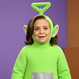 Photo of Sheryl Sandberg as a teletubby