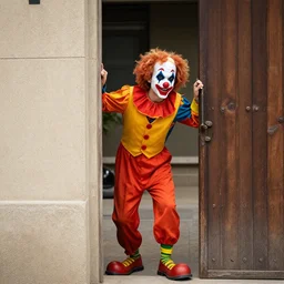 a clown creeping behind emad > : )