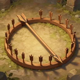 arrow trap inside a dungeon, wooden arrows artstation