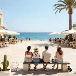 a cute seaside plaza!!!! by giorgio de chirco