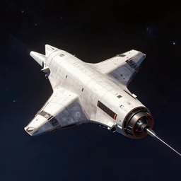 Starship from SpaceX flying in the space, vivid colors, matte painting, trending artstation, octane render, cinematic rendering, 8k