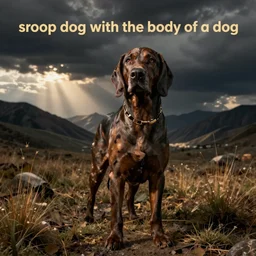 “snoop dog with the body of a dog”