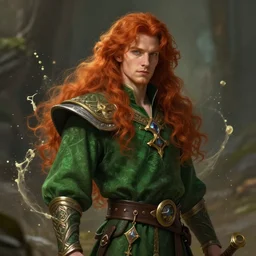 [ important ] amazing masterclass portrait of a male redhead bard, green clothes ], hearthstone splash art, deiv calviz, splash art, natural light, elegant, intricate, fantasy, atmospheric lighting, by greg rutkowski, hearthstone splash art, hd wallpaper, ultra high details, cinematic composition, professional master piece made in one year