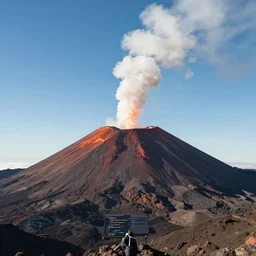 Eric Chahi coding a new game on the top of a volcano