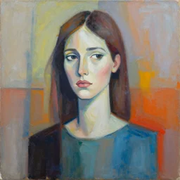 an artistic abstract painting of a woman with borderline personality disorder, by greg rutkowski, artstation
