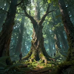 spirit of forest, global illumination ray tracing hdr fanart arstation by sung choi and eric pfeiffer and gabriel garza and casper konefal bastion forged hardmesh lisa frank zbursh central