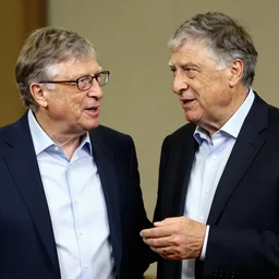 photo Pablo Escobar is talking to bill gates