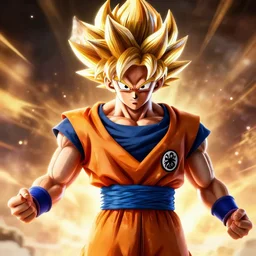 goku turning into a super saiyan, stunning, hyper detailed, 4 k cinematic octane render