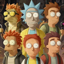 fry futurama furry cyberpunk apocalyptic portrait by gaston bussierre and charles vess and james jean and erik jones and rhads, inspired by rick and morty, epic, funny, huge scale, beautiful fine face features, intricate high details, sharp, ultradetailed