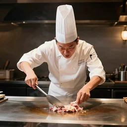 crazy teppanyaki chef.