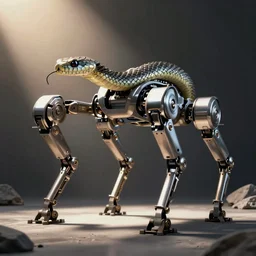 robotic quadruped legs for a snake