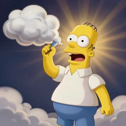 vanilla ice as an old man yelling at a cloud, grandpa simpson style