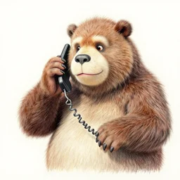 the heffalump talking on a cell phone, detailed, color pencil sketch, trending on artstation