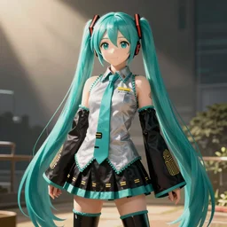 Hatsune Miku's modeling debut in Japan, inspired by Artstation,