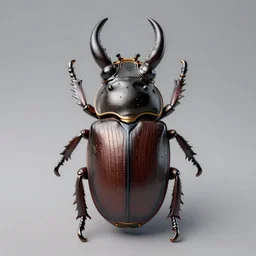 steampunk stag beetle, 3 d model, unreal engine realistic render, 8 k, micro detail, elegant, highly detailed, centered, digital painting, smooth, sharp focus
