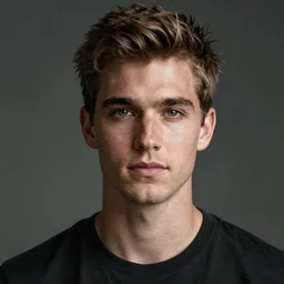 photographic portrait of Chad, the perfect male specimen