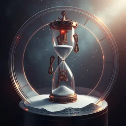 yber god of time rebooting the chronology of universe, by sorayama, clockwork, hourglass, sand, organic mecanism, chrono trigger, glow, octane render, 3 d render, hyper realist, ligne claire, sharp edges