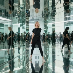 a pikok in a world made of mirrors