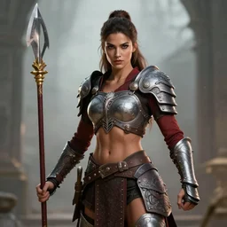 a beautiful and strong female warrior by Raoul Vitale