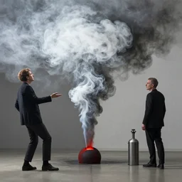 the evil smoke. by christopher balaskas, beksinski, henri rouseeau