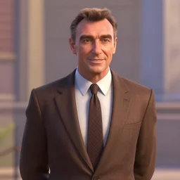 1 9 6 0 year sean connery as a pixar disney character from up ( 2 0 0 9 ), unreal engine, octane render, 3 d render, photorealistic