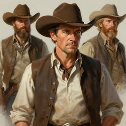 Leo Varadkar as a cowboy, highly detailed, digital painting, cgsociety, concept art, sharp focus, illustration, art by artgerm and greg rutkowski and alphonse mucha