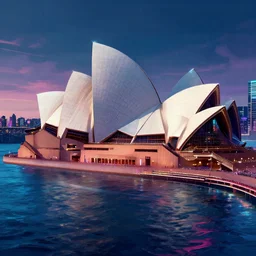 digital art of a cyberpunk sydney, australia. by artgerm, greg rutkowski, famous artists. trending on artstation, favorites on deviantart. worth 1 0 0 0. com
