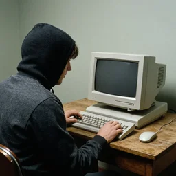 a 1970s hacker on a 1970s home computer