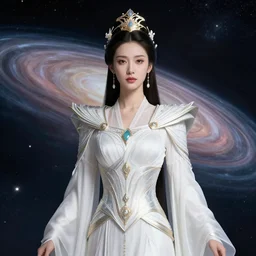 portrait of the powerful empress of the solar system in the style of albrecht durer. glowing, ornate and intricate linework, stunning, dynamic lighting, ultrafine and hyperdetailed.