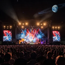 rock concert in space
