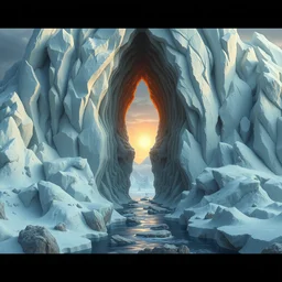 beguiling epic stunning beautiful insanely detailed landscape matte painting of the portal to arctic dream worlds designed by michal karcz, by cyril rolando and asher durand and natalie shau, whimsical, intricate