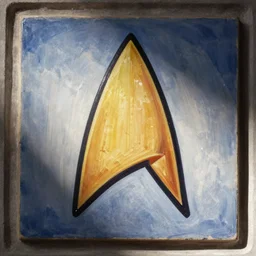 Star Trek Original series opening tile painted by Chris Fosse