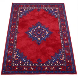 carpet with red and blue pattern, game asset