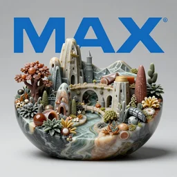 marble sculpture of a fantasy land by michael ray charles and carlos catasse imax and flickr