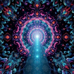 doors of perception made of fractals within the human brain pattern, psychedelic, visionary art, cinematic, 1 6 k digital art, hyper ornate, deep dream