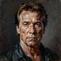 Oil painting by Christian Rex Van Minnen of a portrait of an extremely bizarre disturbing mutated steven seagalwith intense chiaroscuro lighting very detailed insanely creepy perfect composition