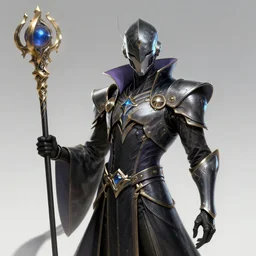 highly detailed magician god holding a divine staff character design, cyberpunk helmet and armor, warframe, magician style, cyberpunk, elegant, highly detailed, ray tracing, smooth, sharp focus, art by fenghua zhong, peter mohrbacher, ruan jia, liuyuan lange, akiya kageichi, ayami kojima, joseph leyendecker