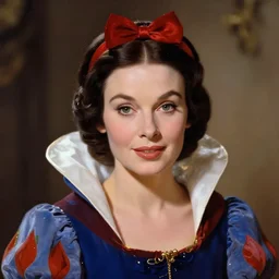 beautiful hq matte painting portrait of vivien leigh as snow white, by peter mohrbacher greg rutowski