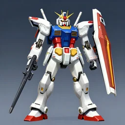 illustration of gundam mecha