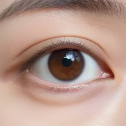 closeup detailed photo of a human eye, f/22
