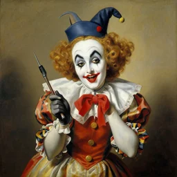 pulcinella painting by arturo faldi