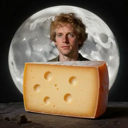the man on the moon is made of cheese