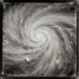 tintype photo of a hurricane