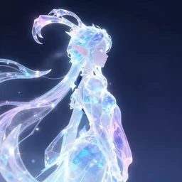 side profile, crystal maiden, dota 2, luminescent, pastel colors, by jesper ejsing, by rhads, makoto shinkai and lois van baarle, ilya kuvshinov, rossdraws global illumination