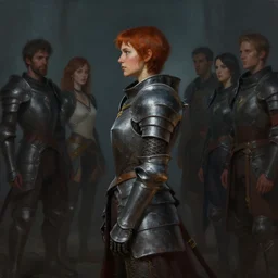 side profile painting by hsiao ron cheng and thomas blackshear, of imogen poots in gloomhaven paladin armor, volumetric lighting matte painting, by artgerm, lawren harris, eve ventrue, magali villeneuve, jeremy lipkin, rob rey, christophe vacher