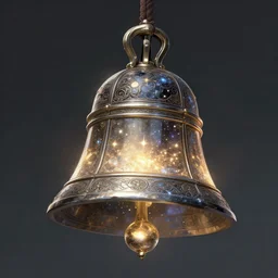 extremely detailed concept art of the intricate spherical bell infused with star light and magic, artifact, concept design digital art, trending on artstation, 4 k
