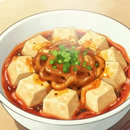 mapo tofu cartoon, manga, eroguro aesthetics intensifies!