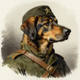 army of dog - head man of hyperborea, illustration of vsevolod ivanov