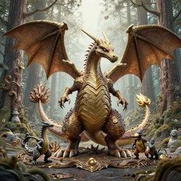 ( dragon pokemon ) creature creature in a alaskan forest, : : by michal karcz, daniel merriam, victo ngai and guillermo del toro : : ornate, dynamic, particulate, intricate, elegant, highly detailed, centered, artstation, smooth, sharp focus, octane render, 3 d