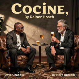 A photo of Dave Chappelle and Steve Buscemi doing Cocaine, By Rainer Hosch